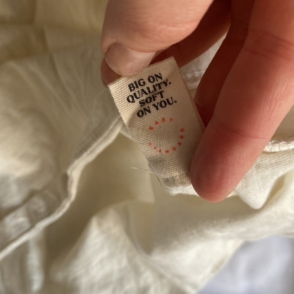 Easy Standard Vintage Relaxed Crew Neck T-shirt, vanilla, size M - Picture 4 of 8